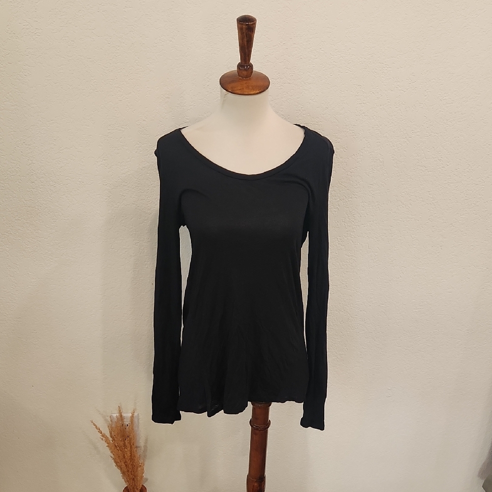 Vince Long Sleeve Boat Neck Tee